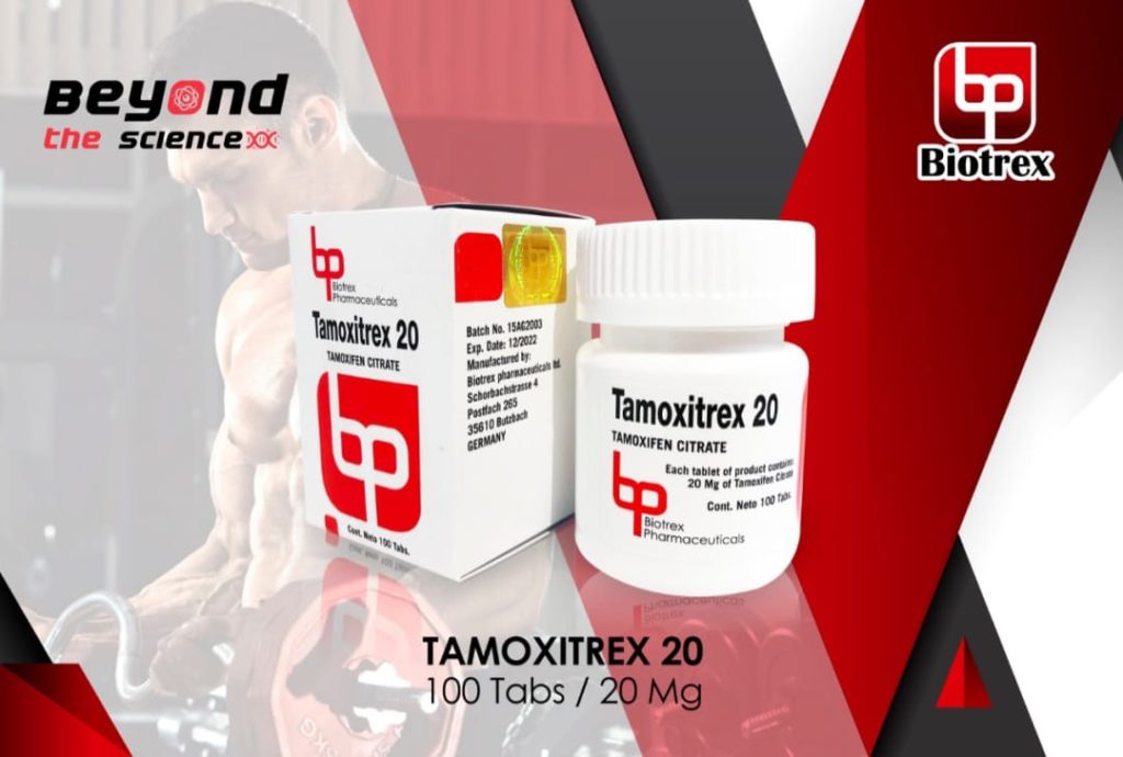 TAMOXITREX 20 - Tamoxifeno - Oral - 20mg/tab 100 tabletas - Biotrex - Control estrogénico total y soporte ideal post ciclo
