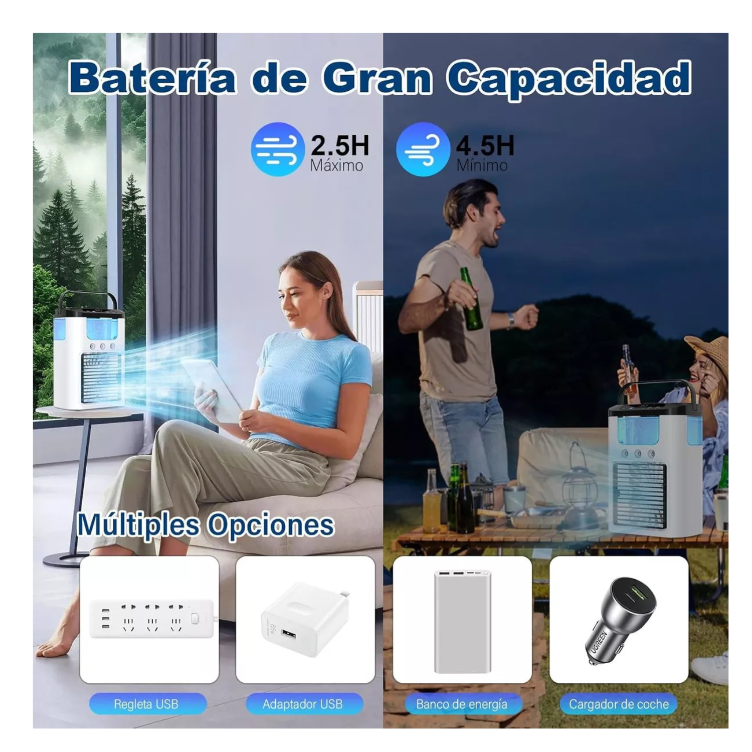  Mini Aire Acondicionado Portátil