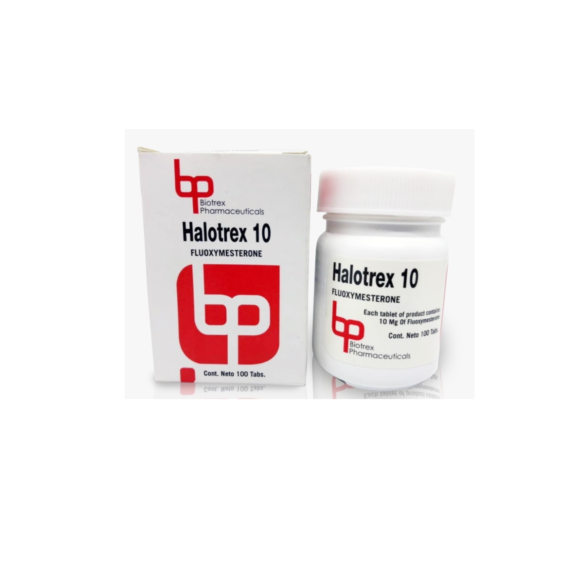 HALOTREX 10 - Fluoximesterona - Oral - 10mg/tab 100 tabletas - Biotrex - Fuerza máxima, músculo duro y agresividad de competencia