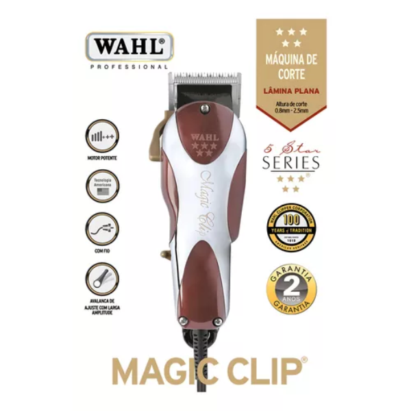 Máquina Wahl  Magic Clip profesional Clásica y Super Resistente Guinda