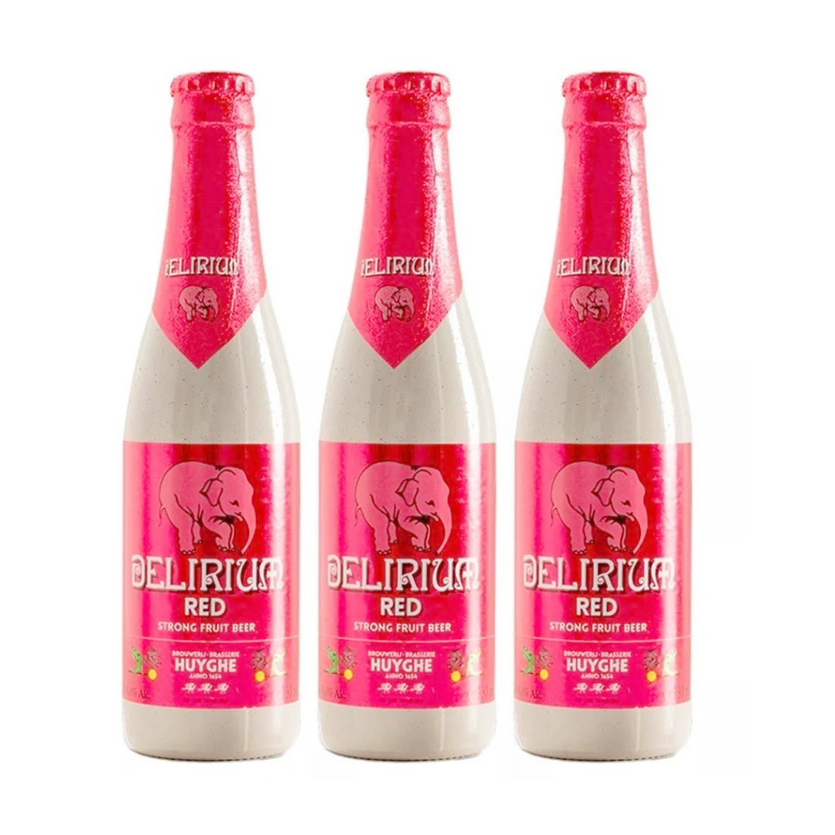 Tripack Cerveza Delirium Red Strong Fruit Beer 330 ml