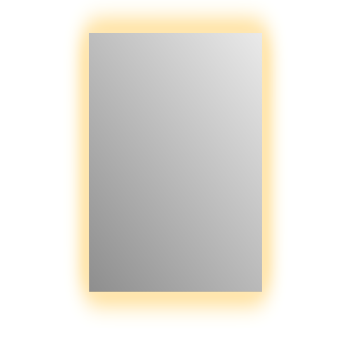  Espejo Rectangular Con Luz Led Cálida 60x100 Cm Decoración Hogar