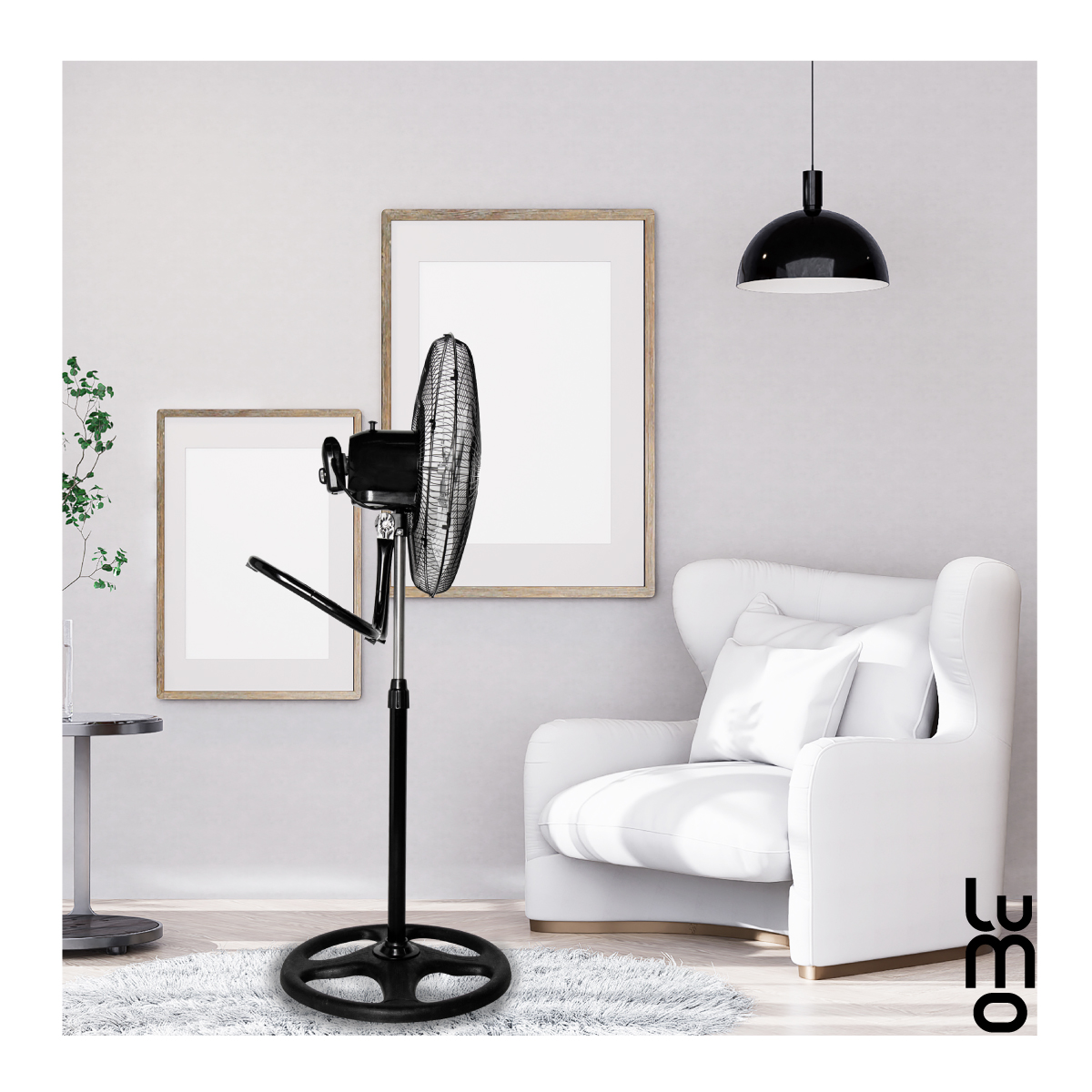 Ventilador 18 Pedestal Piso Pared 3 En 1 Aspas Metálicas