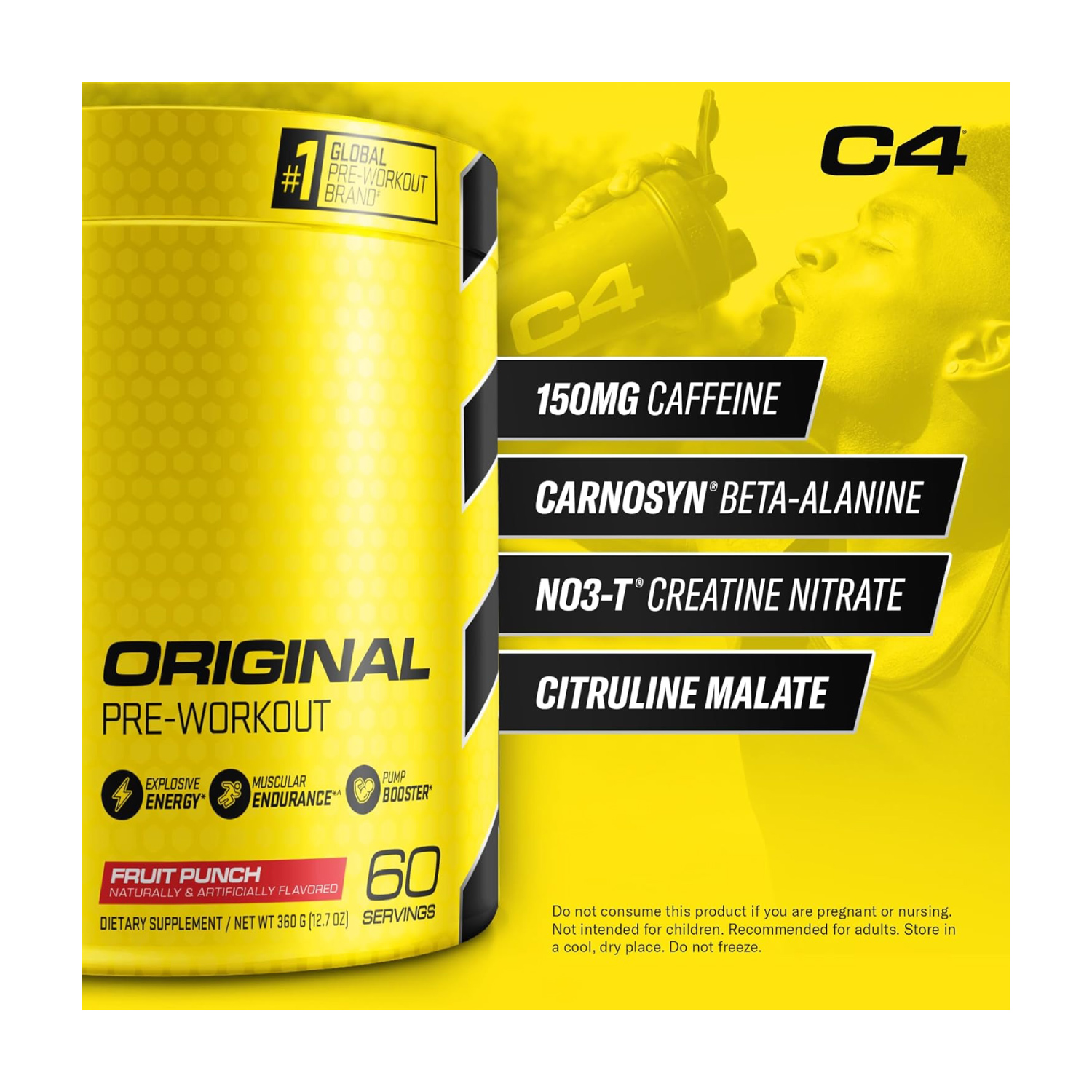 Pre-Entreno Cellucor C4 Original 30 Serv. 195G. - Mora Azul
