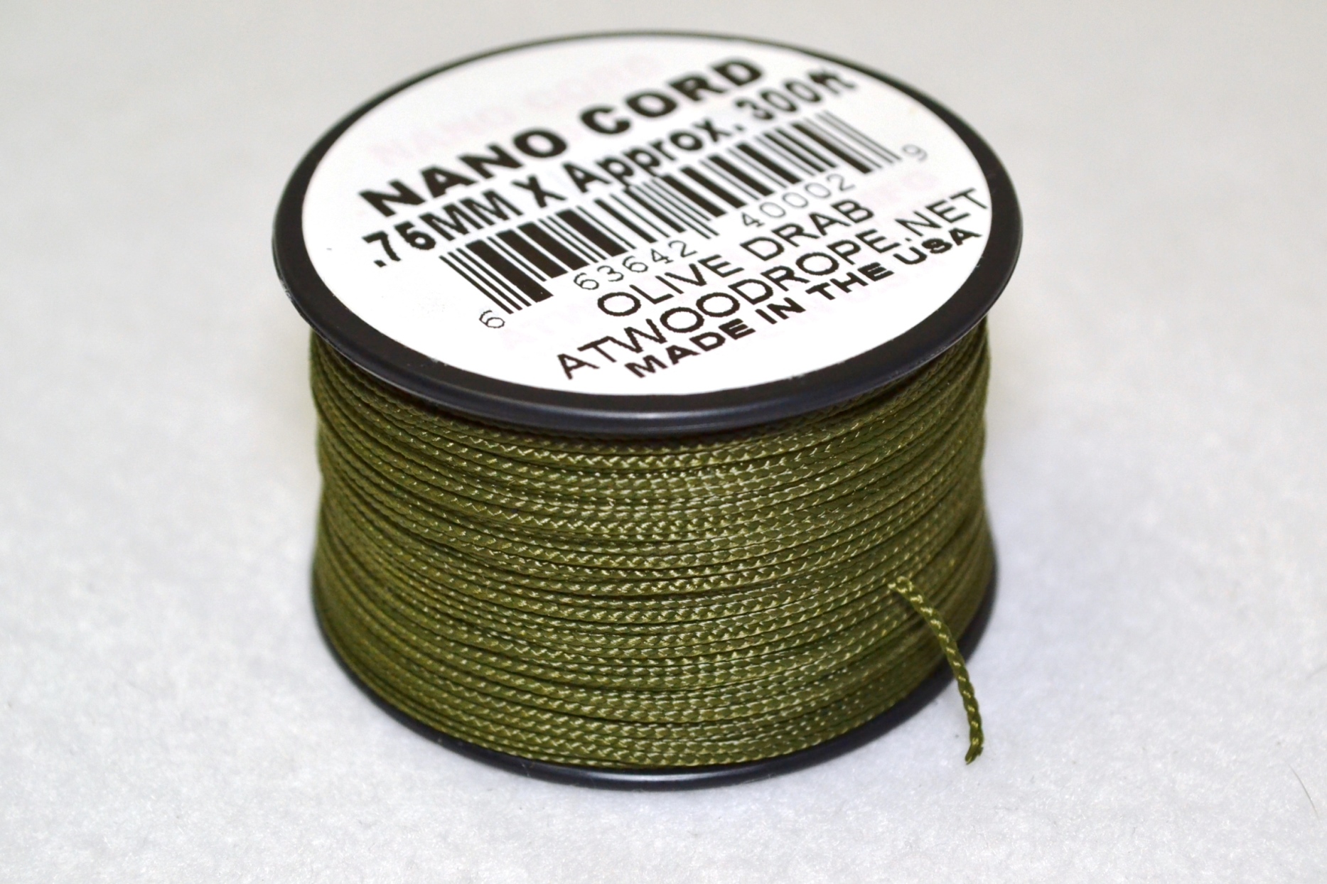 Rg1038 Rollo Parachute Cord Paracord Nano Cord Olivo.