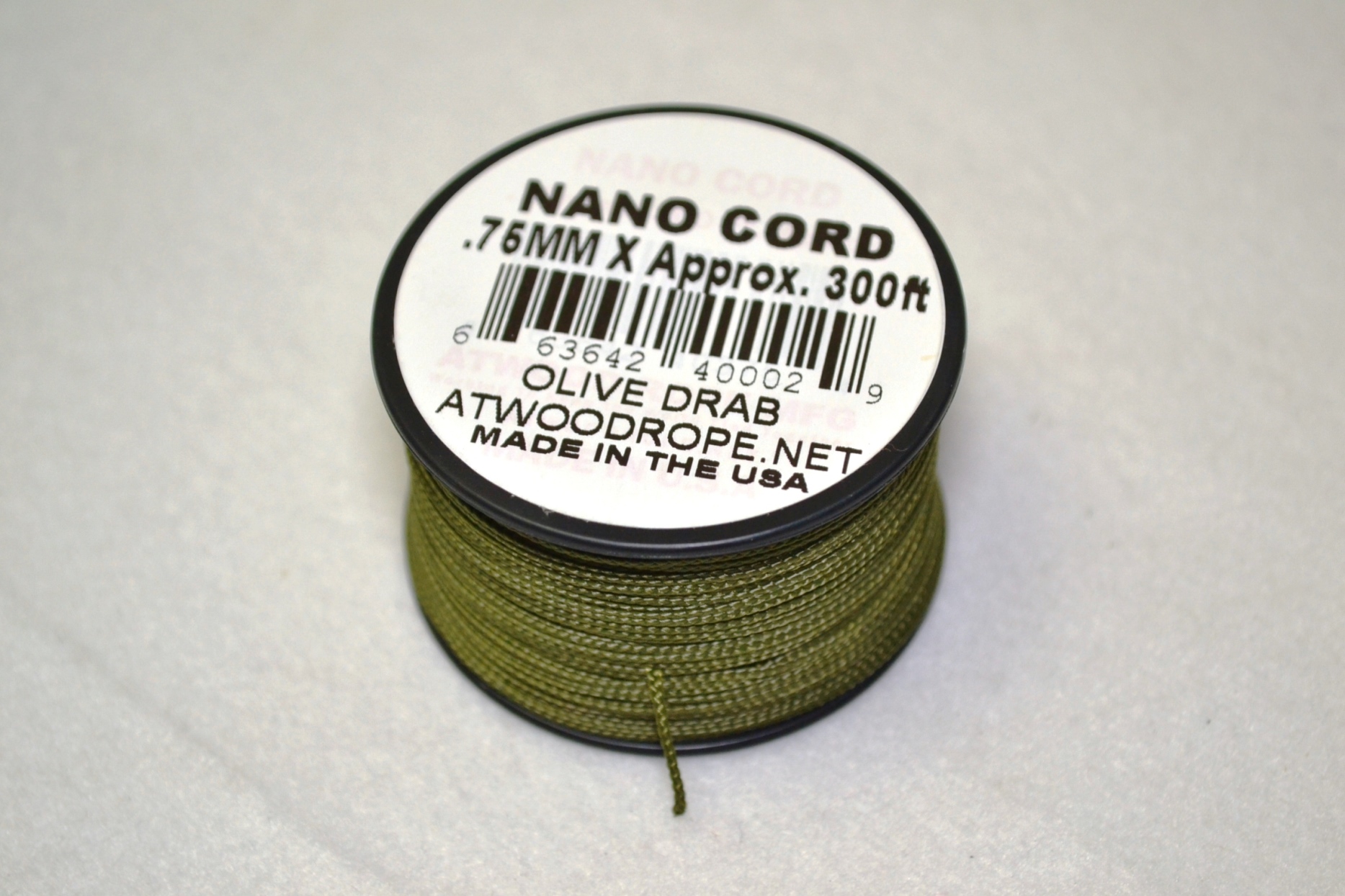 Rg1038 Rollo Parachute Cord Paracord Nano Cord Olivo.