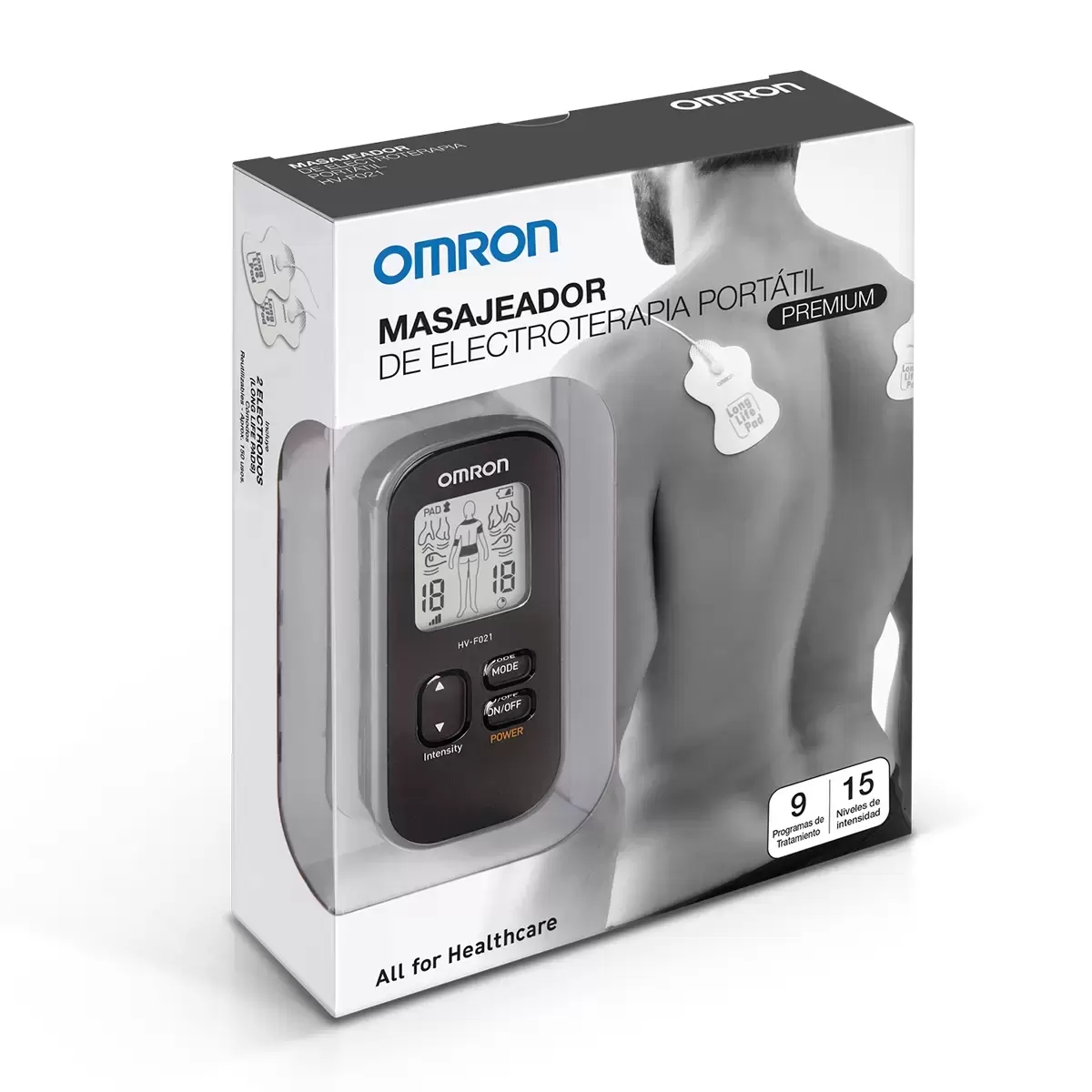 Masajeador de Electroterapia Omron HVF-021 Portátil Premium + Accesorios