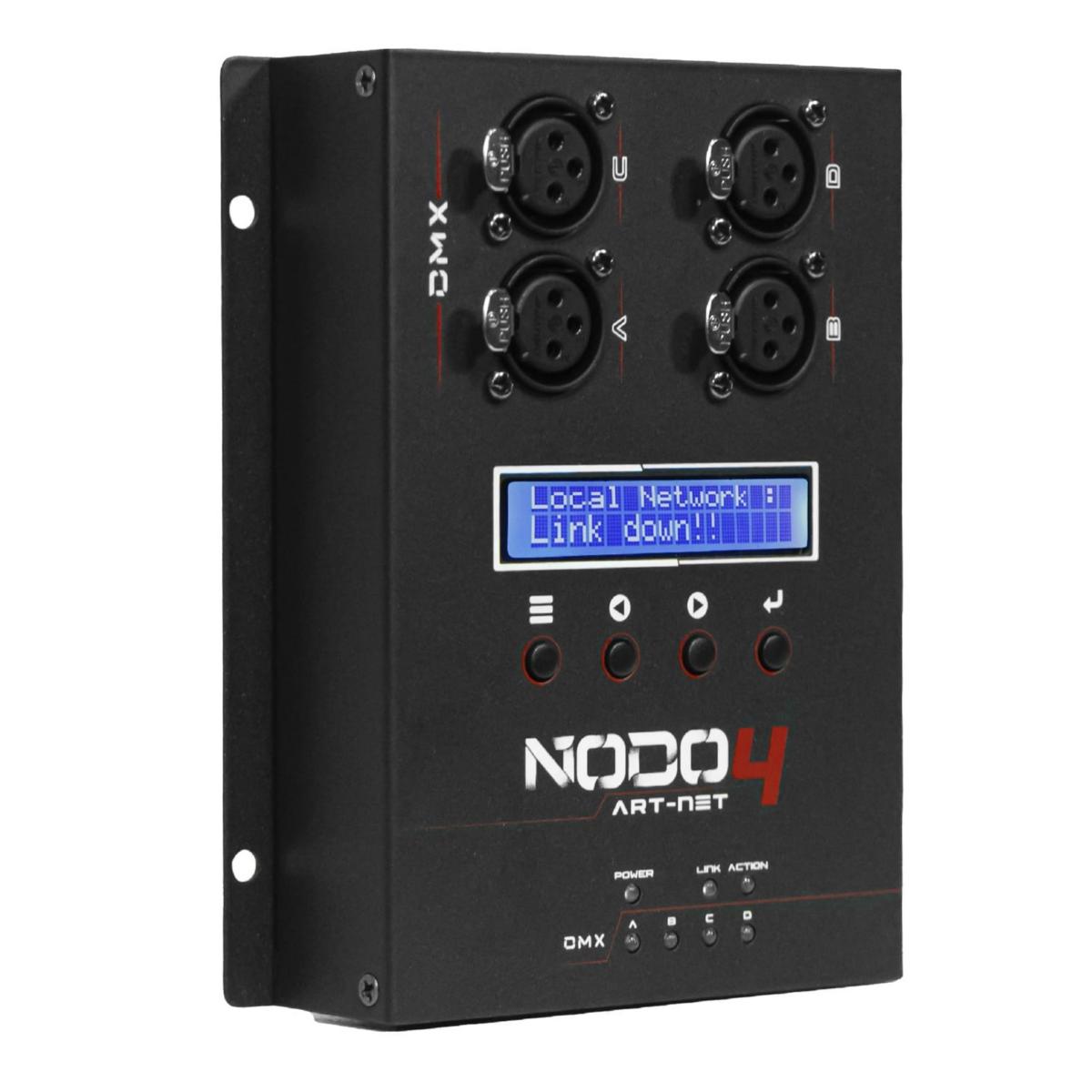 Distribuidor Dmx LITE TEK NODO ART- NET 4 C/4 Entradas Xlr