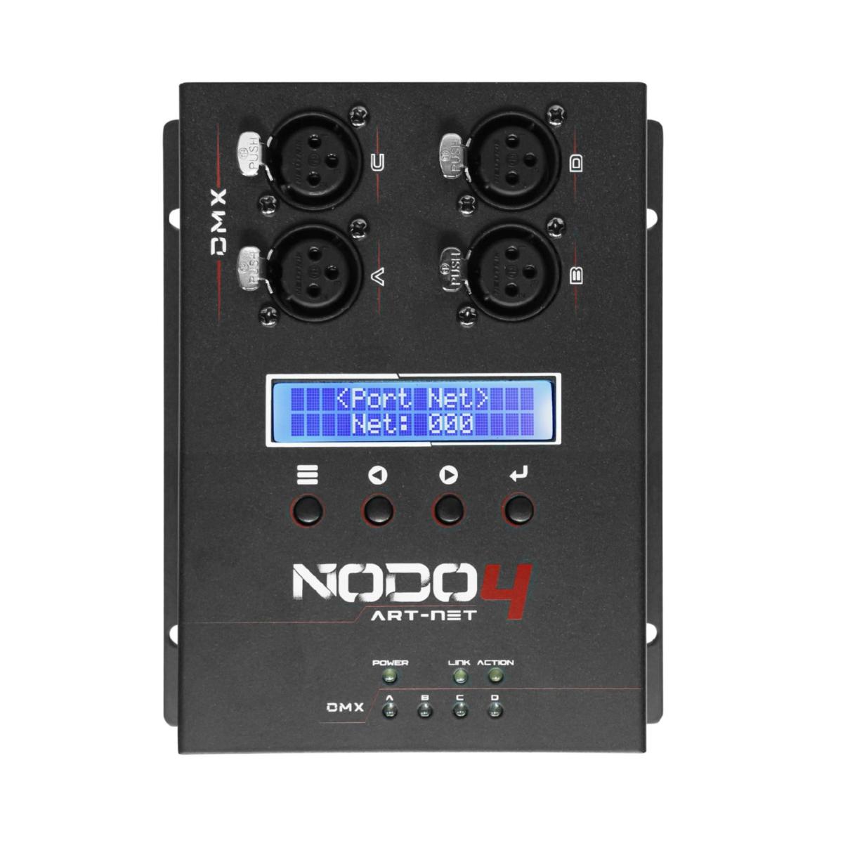 Distribuidor Dmx LITE TEK NODO ART- NET 4 C/4 Entradas Xlr