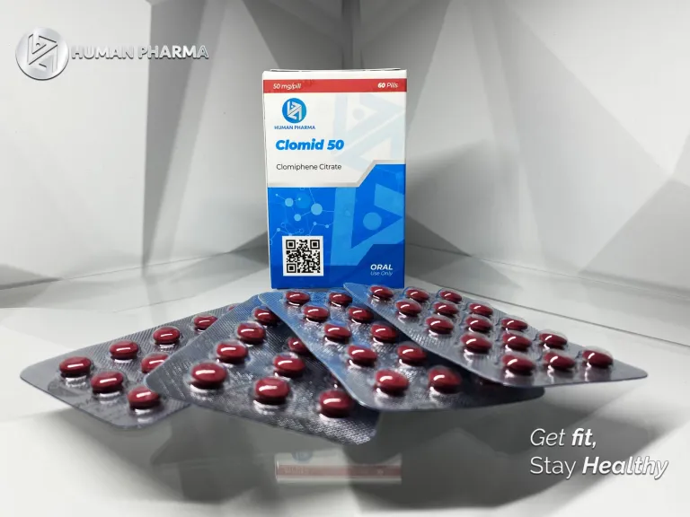 CLOMID 50 - Clomifeno - Oral - 50mg/tab 60 tabletas - Human Pharma - Reactivación hormonal y recuperación post ciclo efectiva