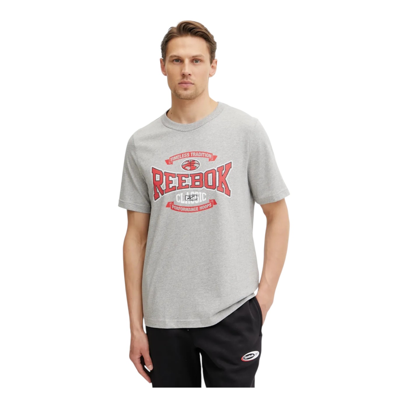 PLAYERA R E E B O K HOMBRE GRIS R E E B O K GS HS TRADITION TEE 100218840