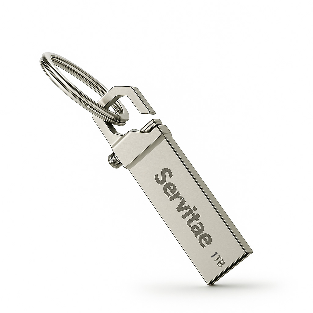Memoria Usb 1tb Servitae Disco 1 Tera Flash Drive Llavero.