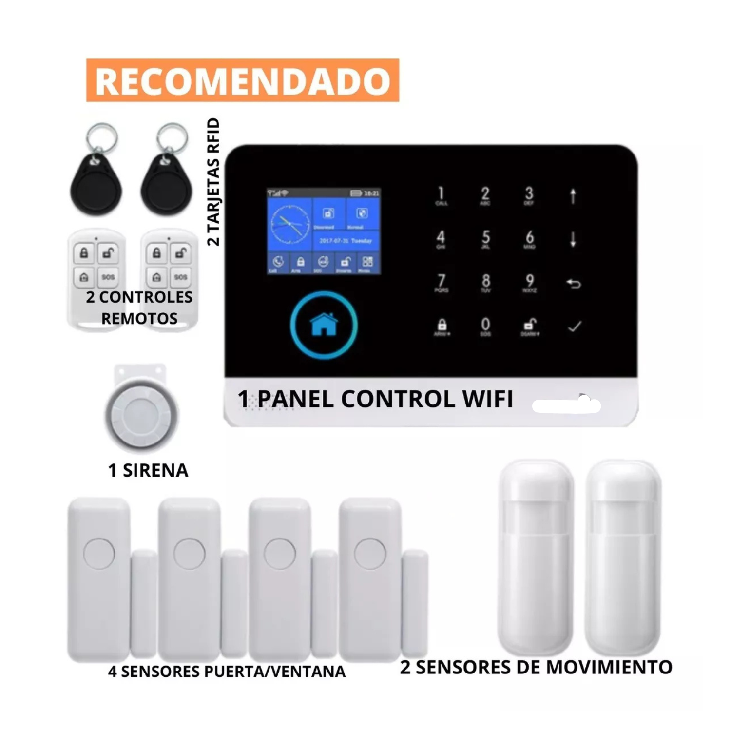 Kit Sistema De Seguridad Casa