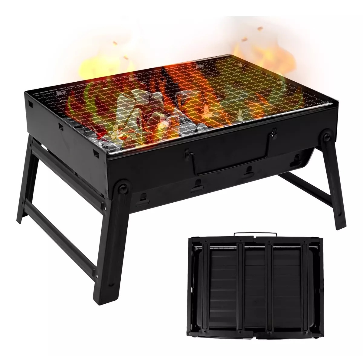 Asador Parrilla Carbón Grill Cocina Bbq Portátil Cocina