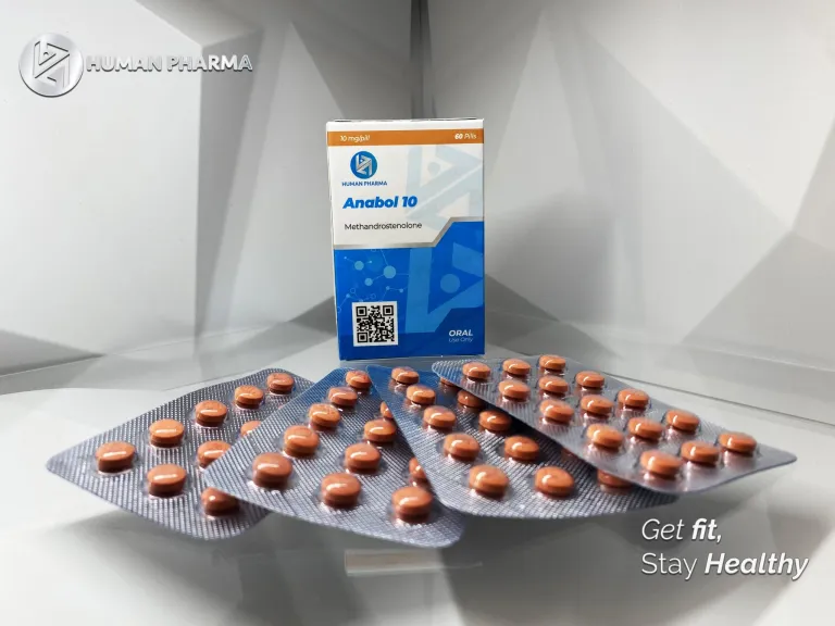 ANABOL 10 - Metandrostenolona - Oral - 10mg/tab 60 tabletas - Human Pharma - Volumen explosivo y ganancia muscular rápida con fuerza intensa