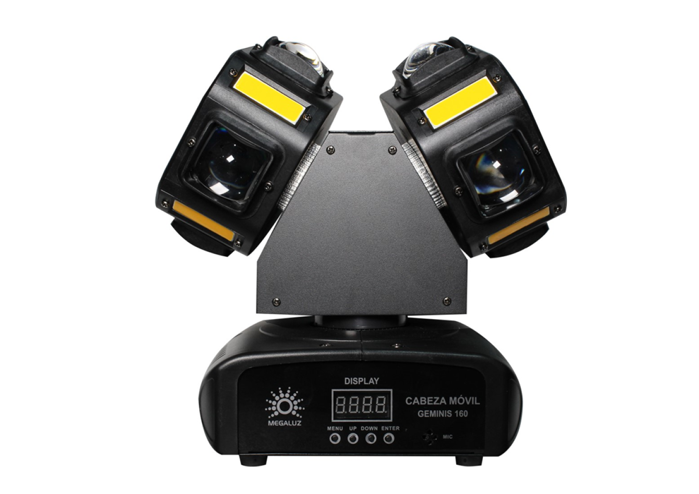 Cabeza Robótica MEGALUZ GEMINIS 160 8 Leds Rgbw 10w