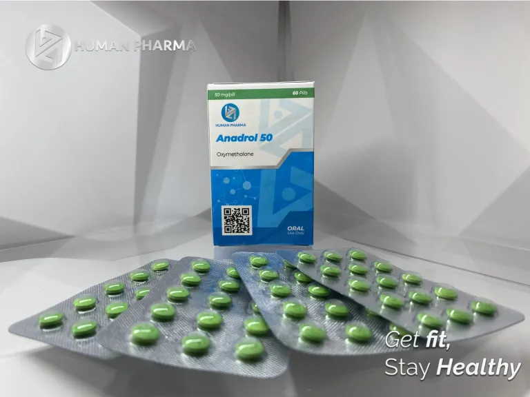 ANADROL 50 - Oximetalona - Oral - 50mg/tab 60 tabletas - Human Pharma - Volumen extremo y fuerza masiva en tiempo récord