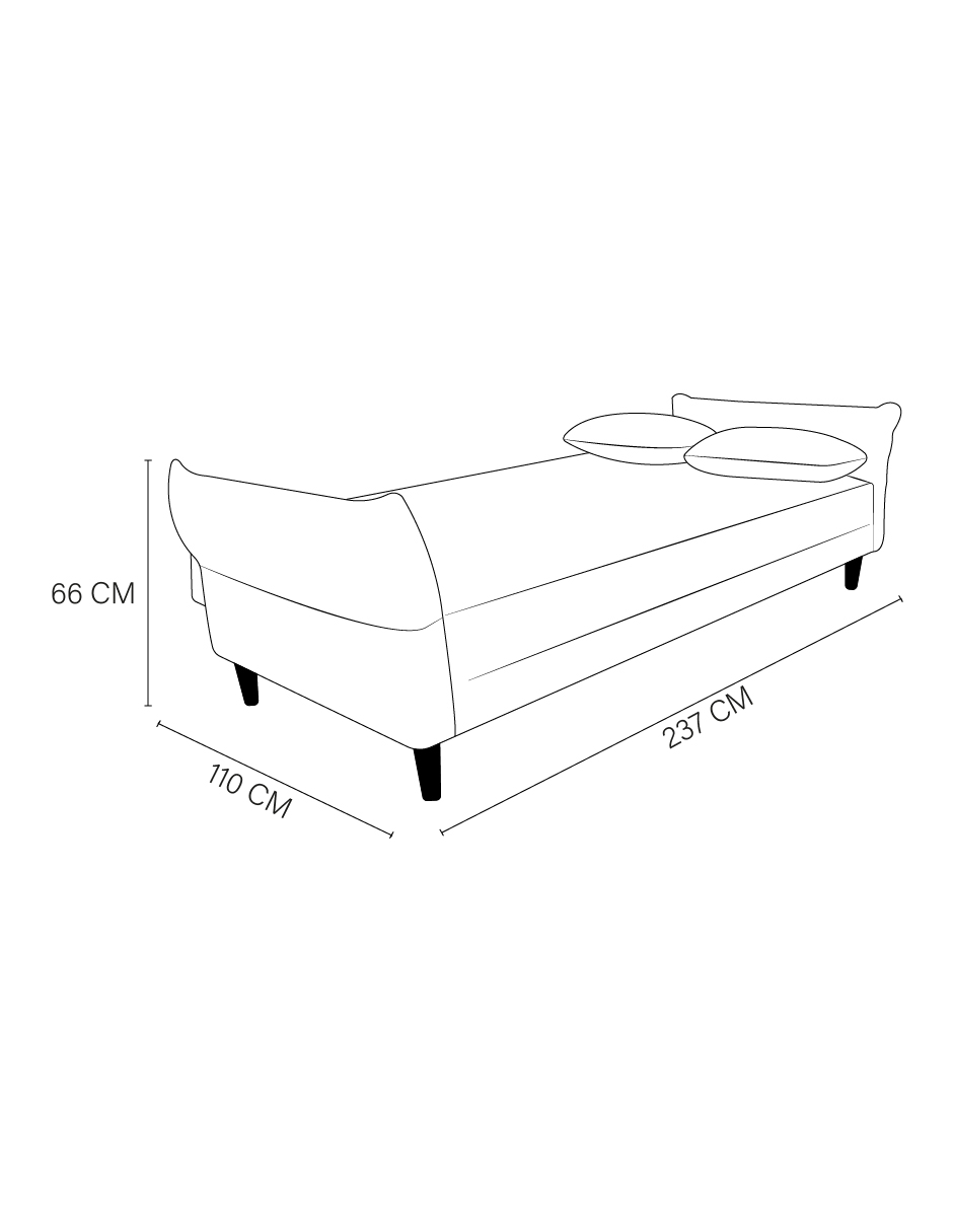 Sofá Cama Easy Living Brooklyn Gris Claro
