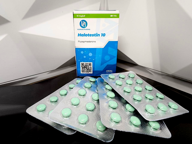 HALOTESTIN 10 - Fluoximesterona - Oral - 10mg/tab 60 tabletas - Human Pharma - Fuerza brutal y agresividad muscular con apariencia rocosa