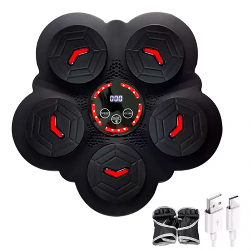 Máquina de Boxeo Musical con Bluetooth y Luces LED | Entrenamiento Interactivo