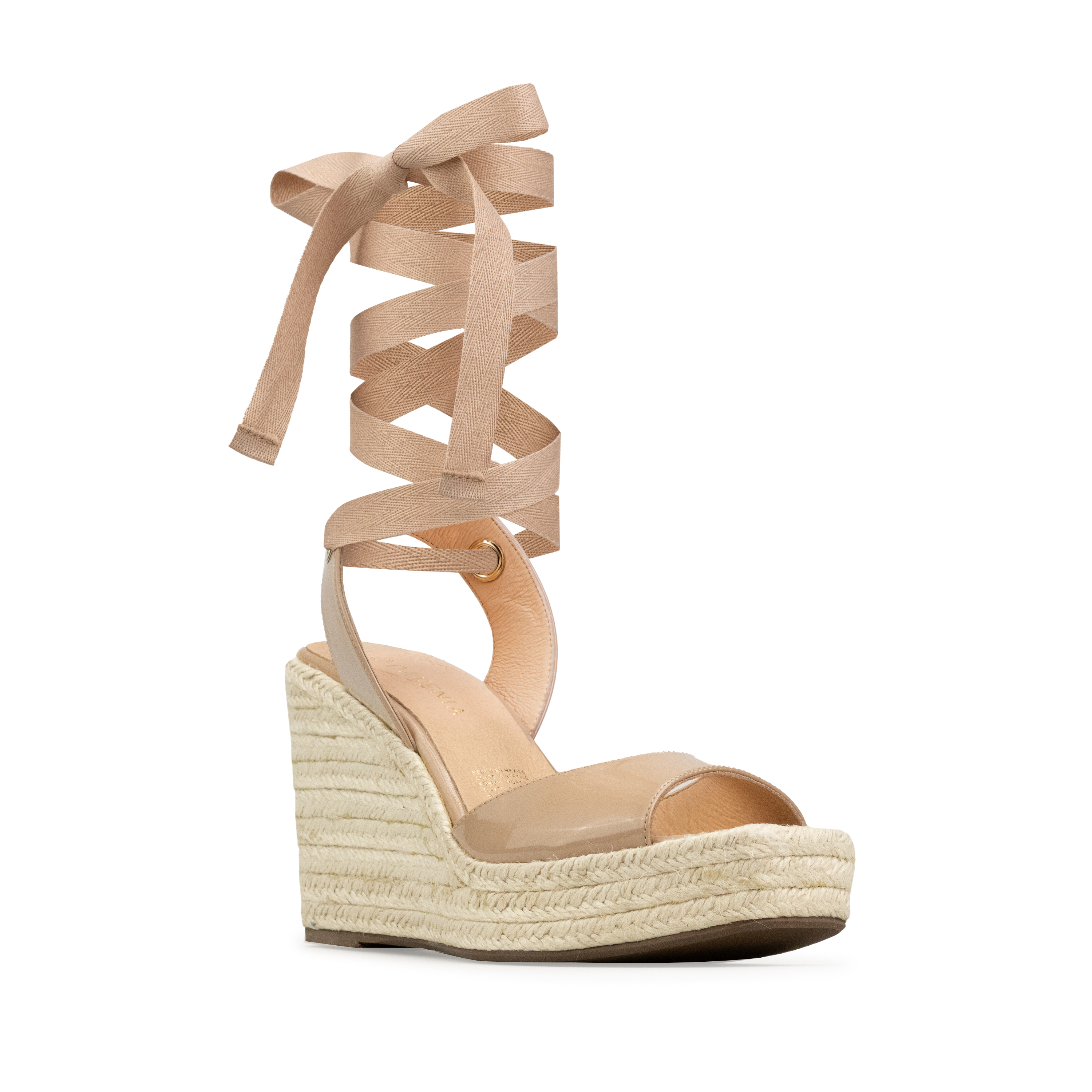 Alpargatas Para Mujer De Plataforma Sandalia Davenia Mod. Minerva Beige