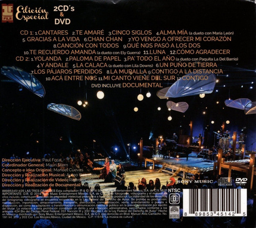 G. Pineda & E. Leon & T. Libertad - Tres Grandes 2 Cd + Dvd