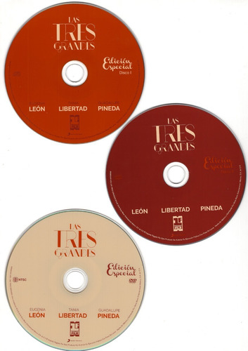 G. Pineda & E. Leon & T. Libertad - Tres Grandes 2 Cd + Dvd