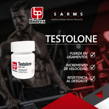 Testolone RAD-140 Biotrex 10mg volumen y fuerza total