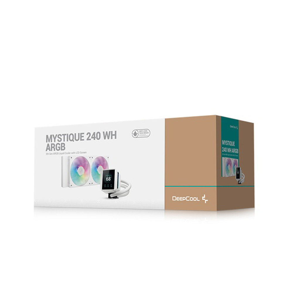 ENFRIAMIENTO DEEPCOOL MYSTIQUE 240 LX240 BLANCO ARGB AM5/LGA1700 PANTALLA LCD TFT R-LX240-WHDSNMCP-G-1 