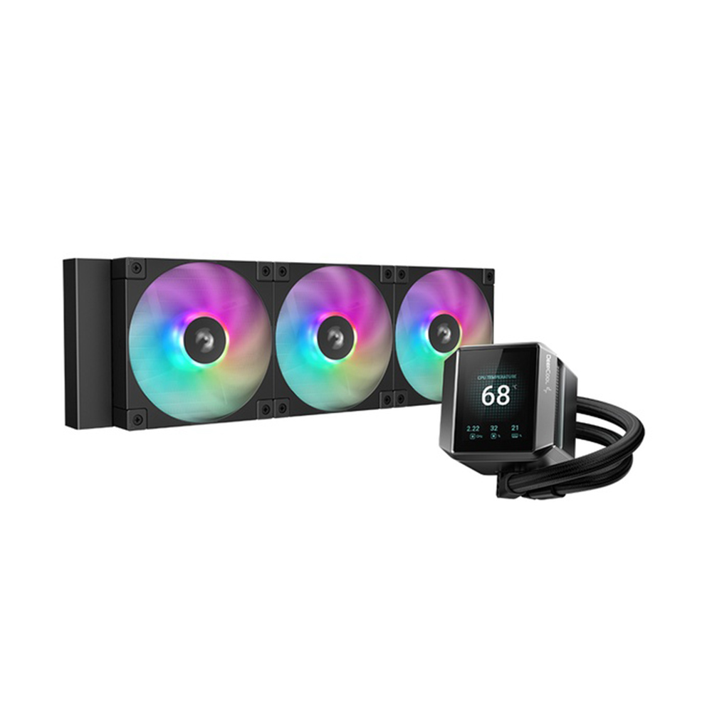 ENFRIAMIENTO DEEPCOOL MYSTIQUE 360 LX750 NEGRO ARGB AM5/LGA1700 PANTALLA LCD TFT R-LX750-BKADSNC-G-1 