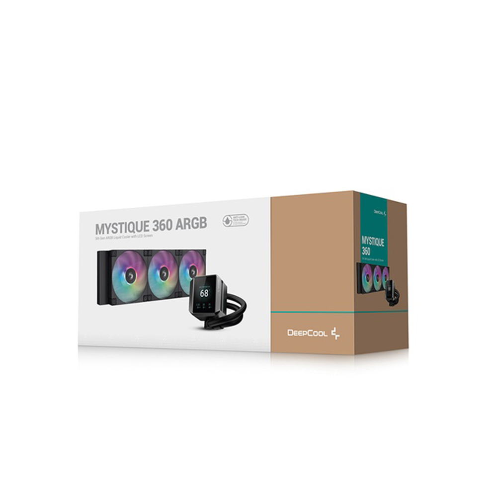 ENFRIAMIENTO DEEPCOOL MYSTIQUE 360 LX750 NEGRO ARGB AM5/LGA1700 PANTALLA LCD TFT R-LX750-BKADSNC-G-1 