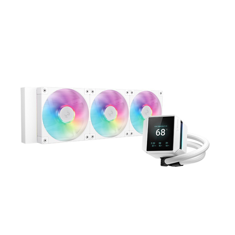 ENFRIAMIENTO DEEPCOOL MYSTIQUE 360 LX360 BLANCO ARGB AM5/LGA1700 PANTALLA LCD TFT R-LX360-WHDSNMCP-G-1