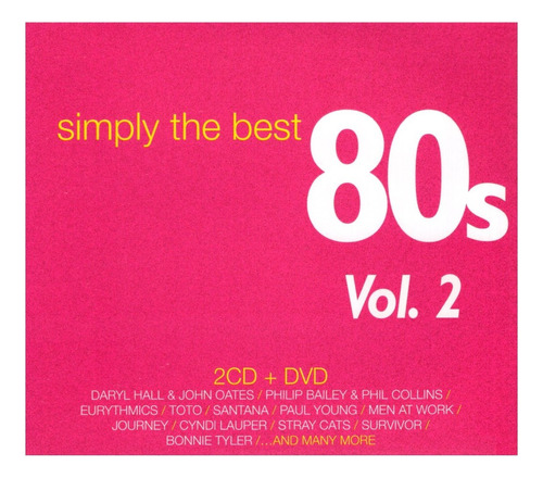 Simply The Best 80 's Vol 2 Outfield & Santana 2 Cd + Dvd