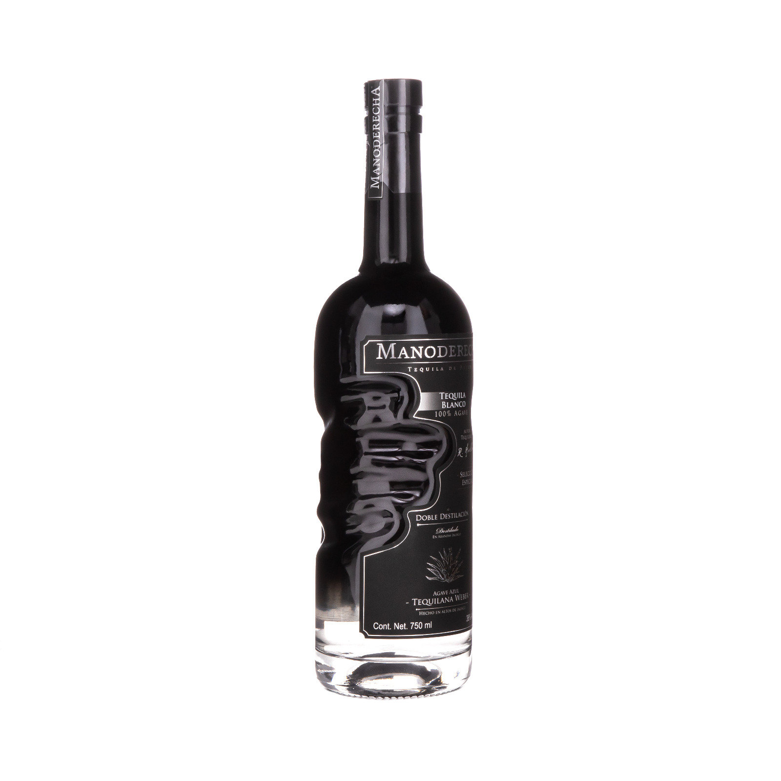 Tequila Manoderecha Doble Destilación Blanco 750 Ml