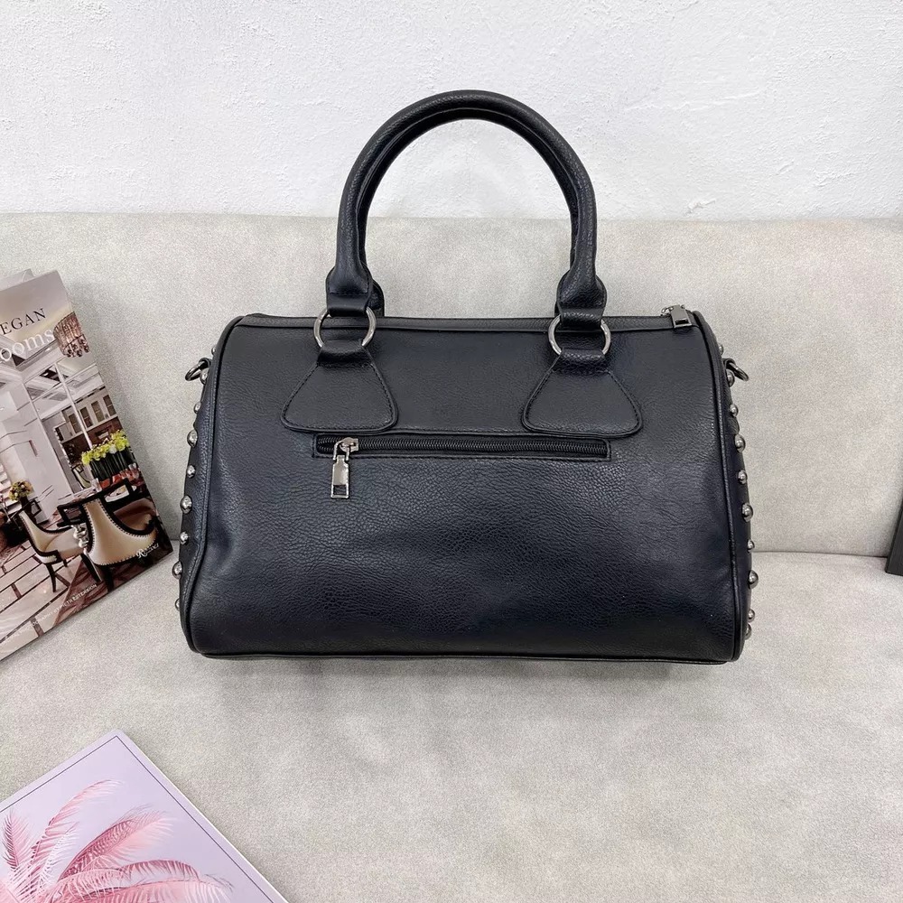 Bolso De Hombro Para Mujer Con Calavera Remachada, Bolso Der
