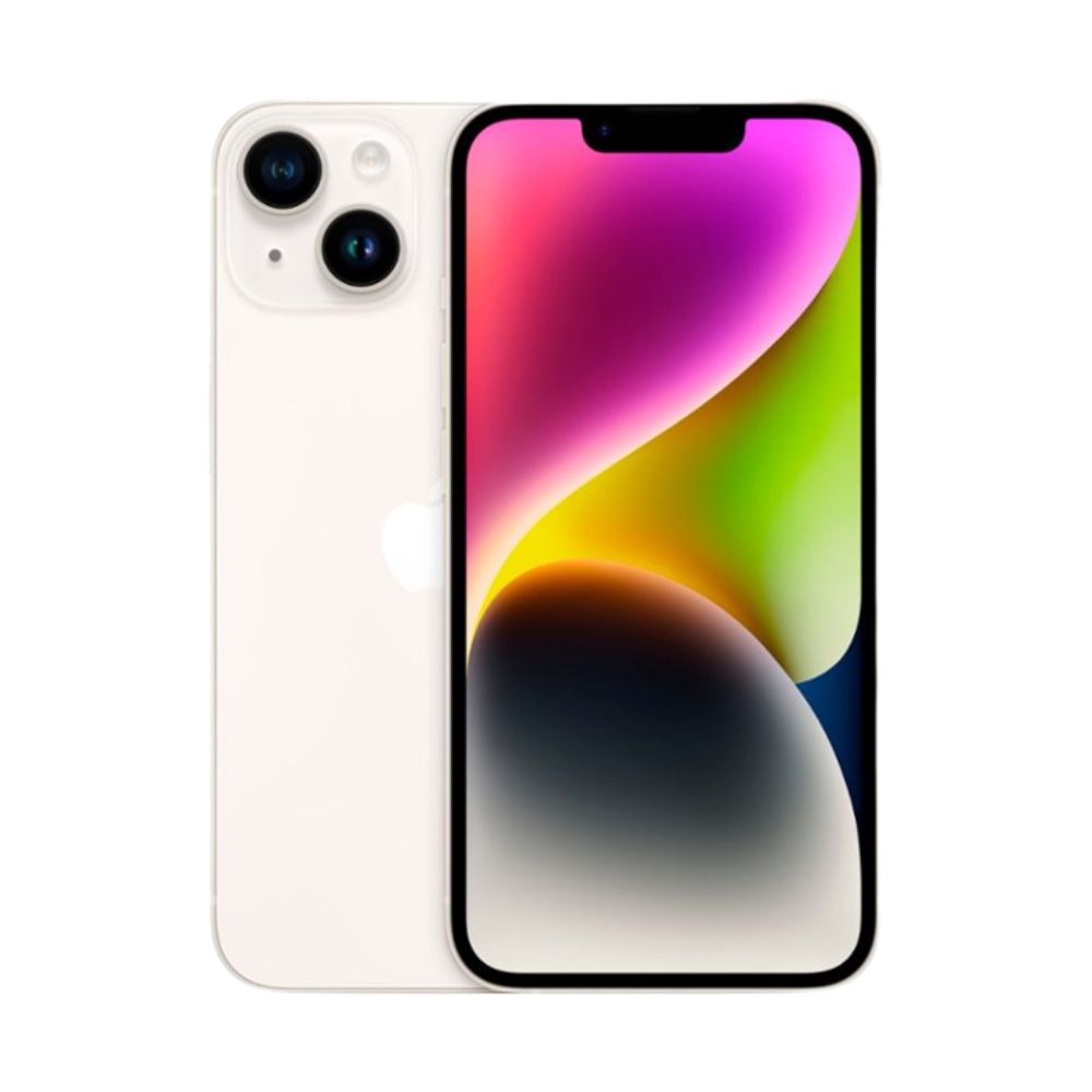 iPhone 14 Plus 128GB Blanco E-SIM Reacondicionado Grado A + Base Cargador