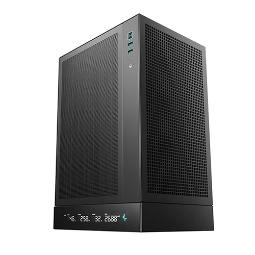 GABINETE DEEPCOOL CH170 DIGITAL NEGRO ITX S/FUENTE R-CH170-BKNPI0D-G-1