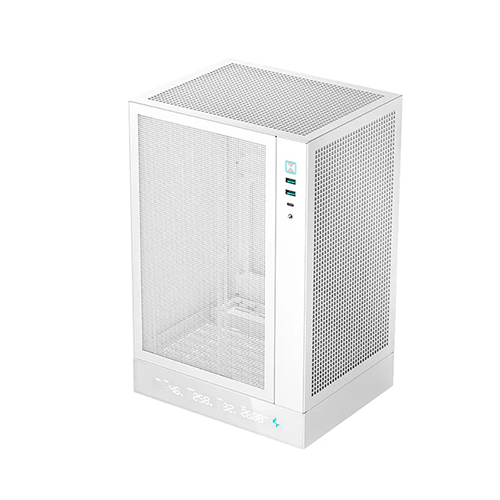 GABINETE DEEPCOOL CH170 DIGITAL BLANCO ITX S/FUENTE R-CH170-WHNPI0D-G-1