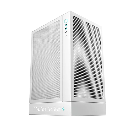 GABINETE DEEPCOOL CH170 DIGITAL BLANCO ITX S/FUENTE R-CH170-WHNPI0D-G-1