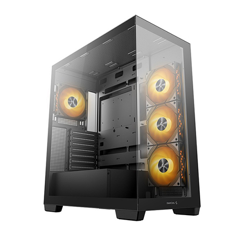 GABINETE DEEPCOOL CG580 4F NEGRO ATX S/FUENTE CRISTAL R-CG580-BKADA4-G-1