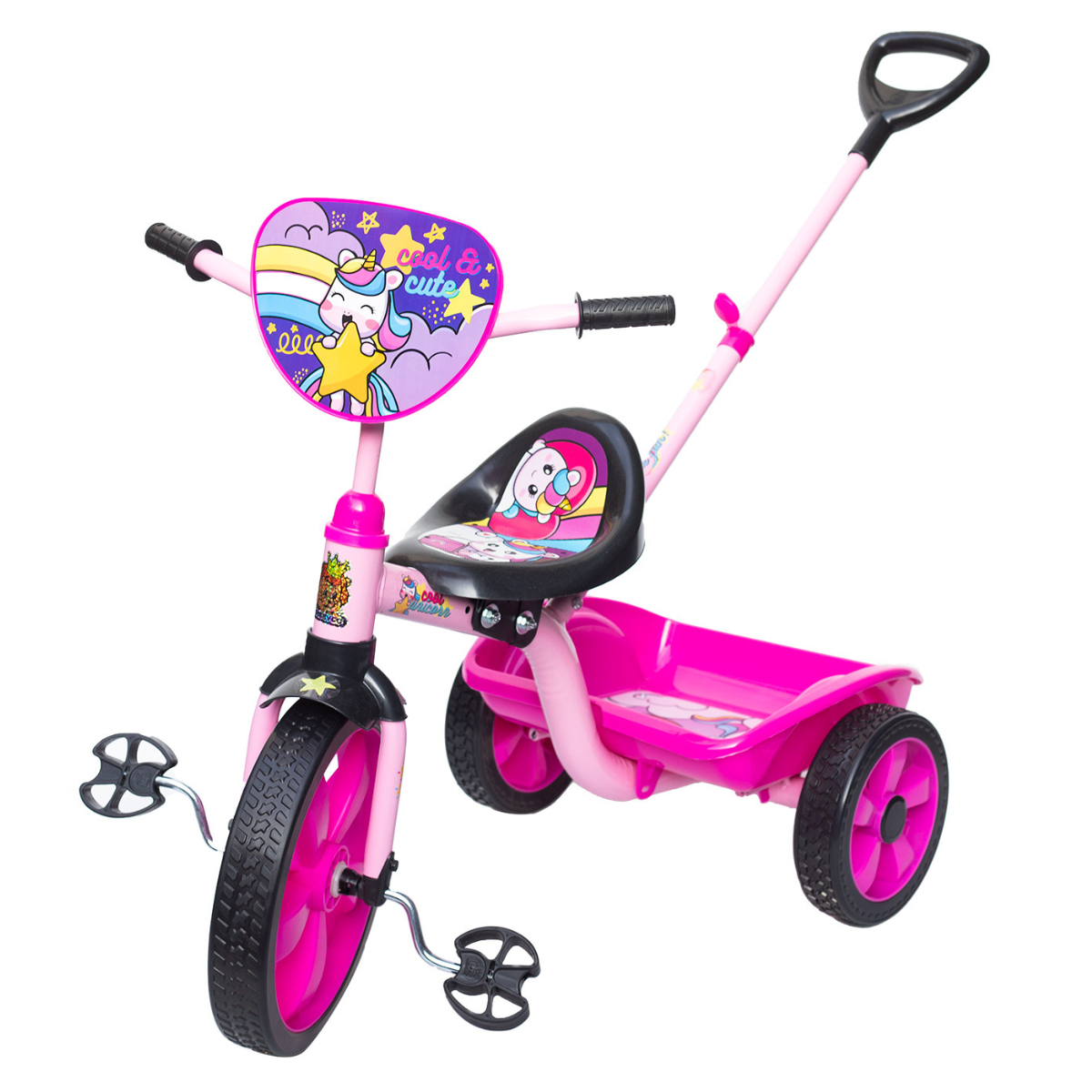 Triciclo Promeyco Express Unicornio con Charola para niñas de 3 a 5 años