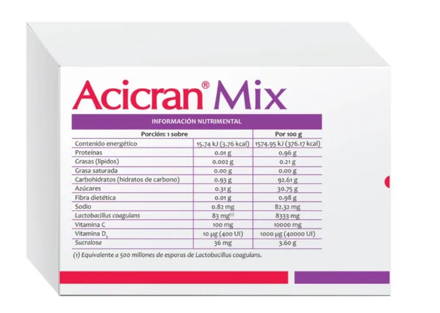 Acicran Mix Suplemento Alimenticio 30 Sobres