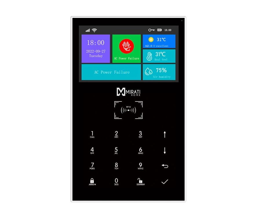 kit de Alarma Integral Smart Home Mirati Wifi Panel Táctil Sensor de ...