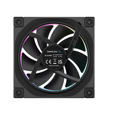 VENTILADOR DEEPCOOL FL12 NEGRO RGB 120MM 3PACK R-FL12-BKAPN3-G