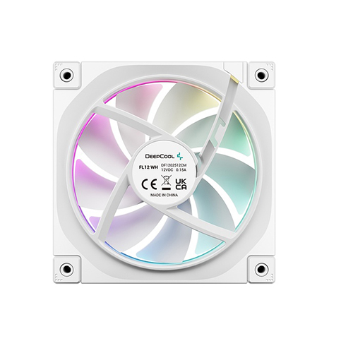 VENTILADOR DEEPCOOL FL12 BLANCO RGB 120MM 3PACK R-FL12-WHAPN3-G