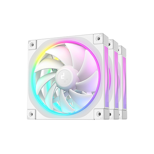 VENTILADOR DEEPCOOL FL12 BLANCO RGB 120MM 3PACK R-FL12-WHAPN3-G