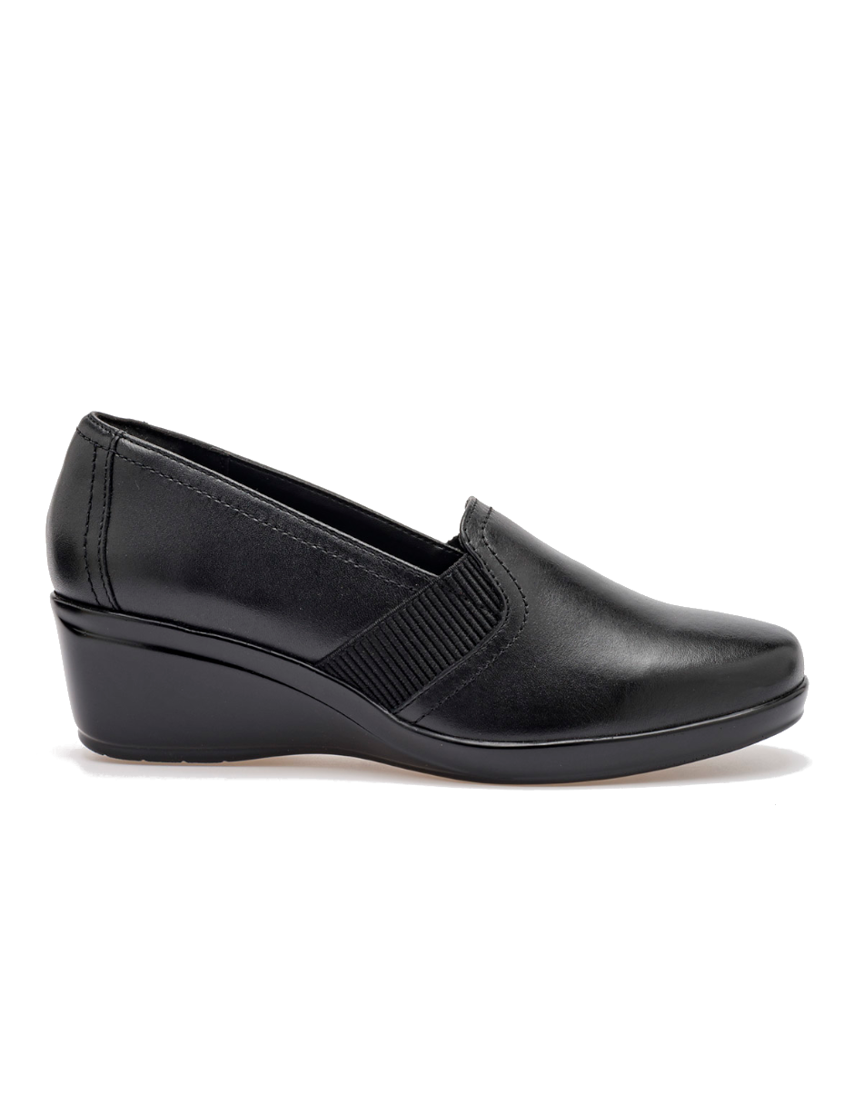 ZAPATO MUJER FLEXI DE PIEL COLOR NEGRO