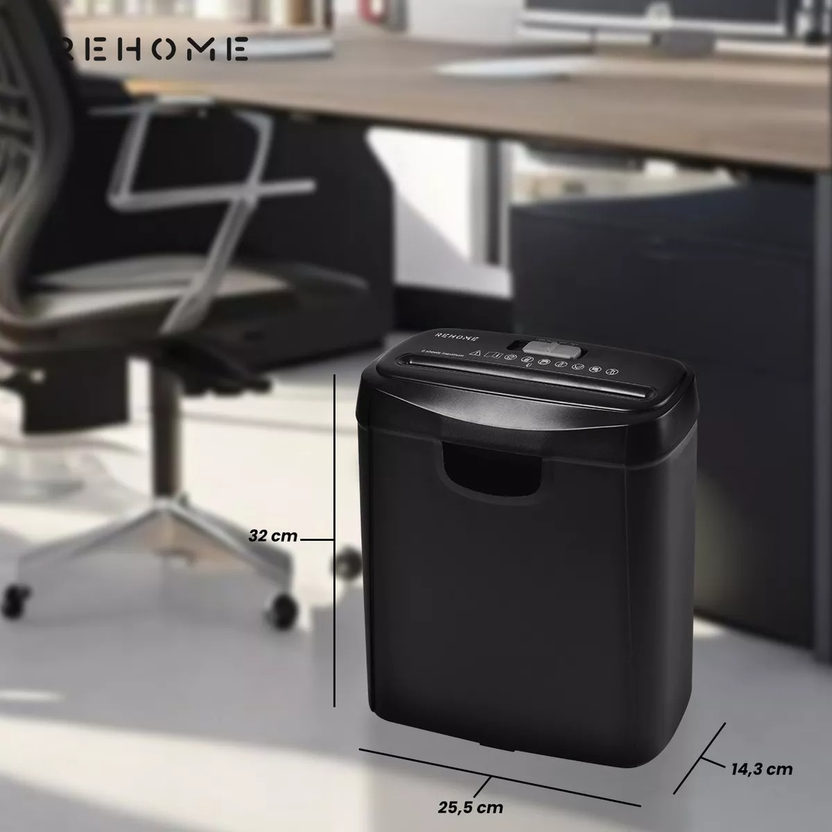 Rehome Trituradora De Papel Y Tarjetas De Crédito Automatica 10 L