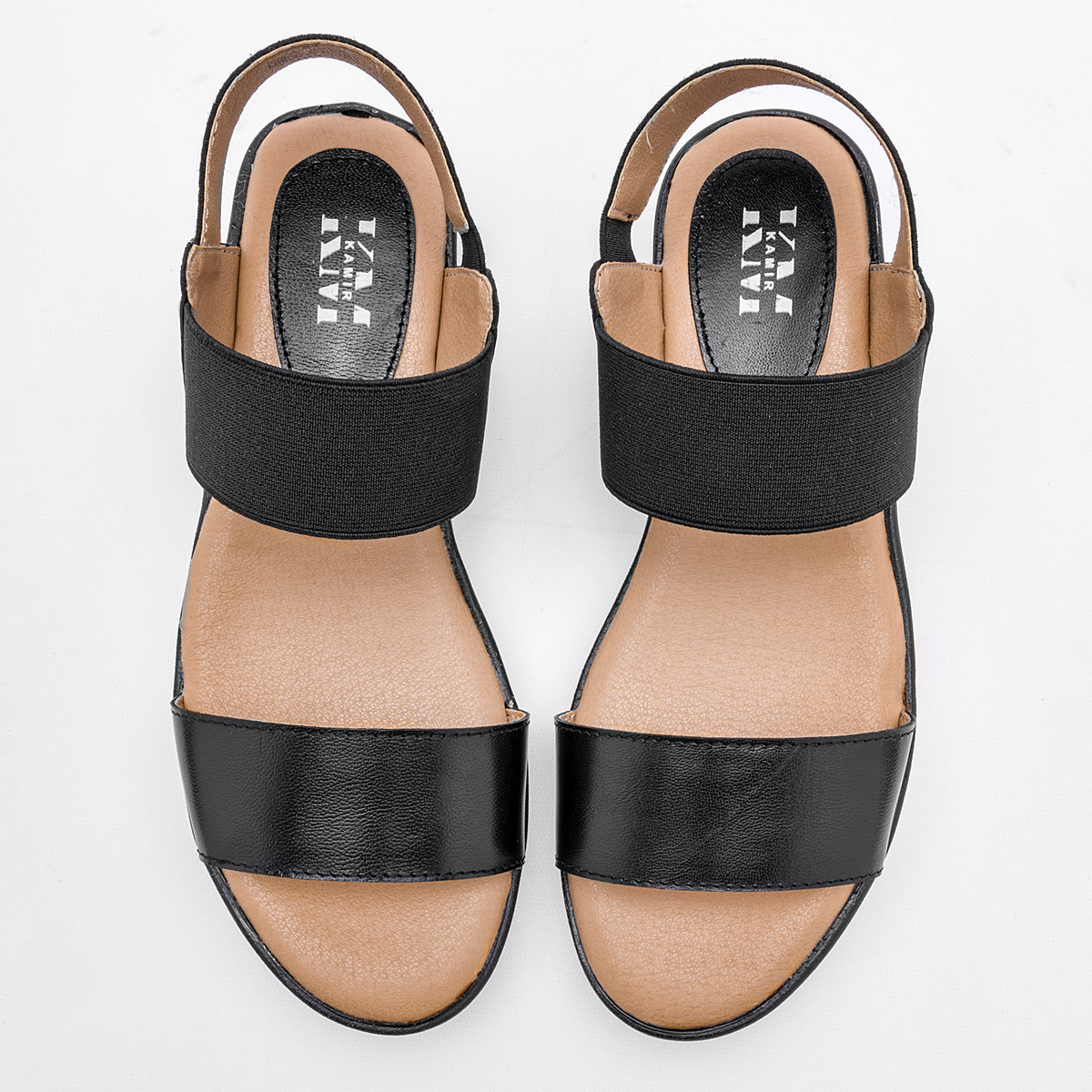 SANDALIA PLATAFORMA 4 CM MUJER KAMIR 401 NEGRO CABRA 