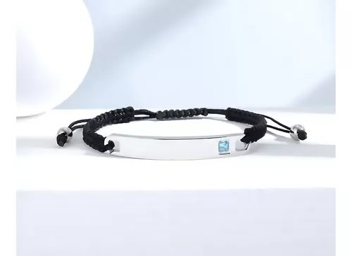2 Pulseras Trenzadas Acero Inoxidable Ajustables Parejas Color Plateado Largo 17 cm